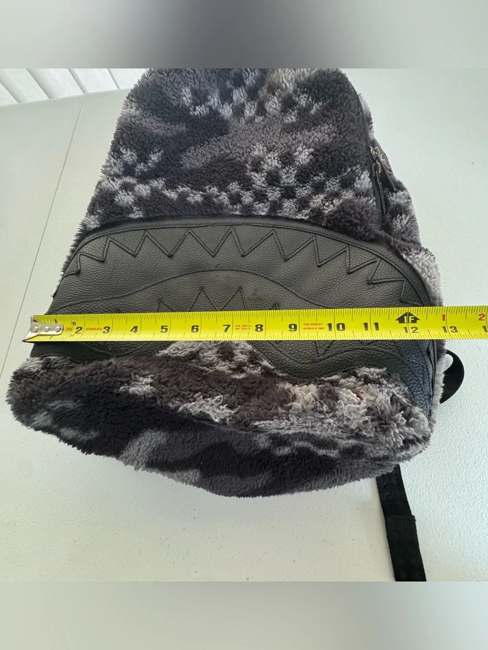 Sprayground Backpack Limited Edition Fur Sip Plush Aspen Black